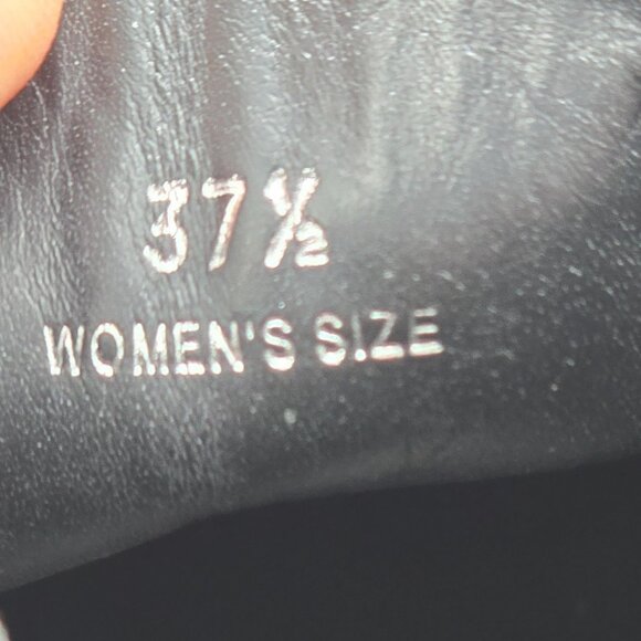 Tod's Italy Tex Black Suede Ankle Booties Women 6.5 Chunky Heel Dress Shoes 37.5 - Picture 11 of 12